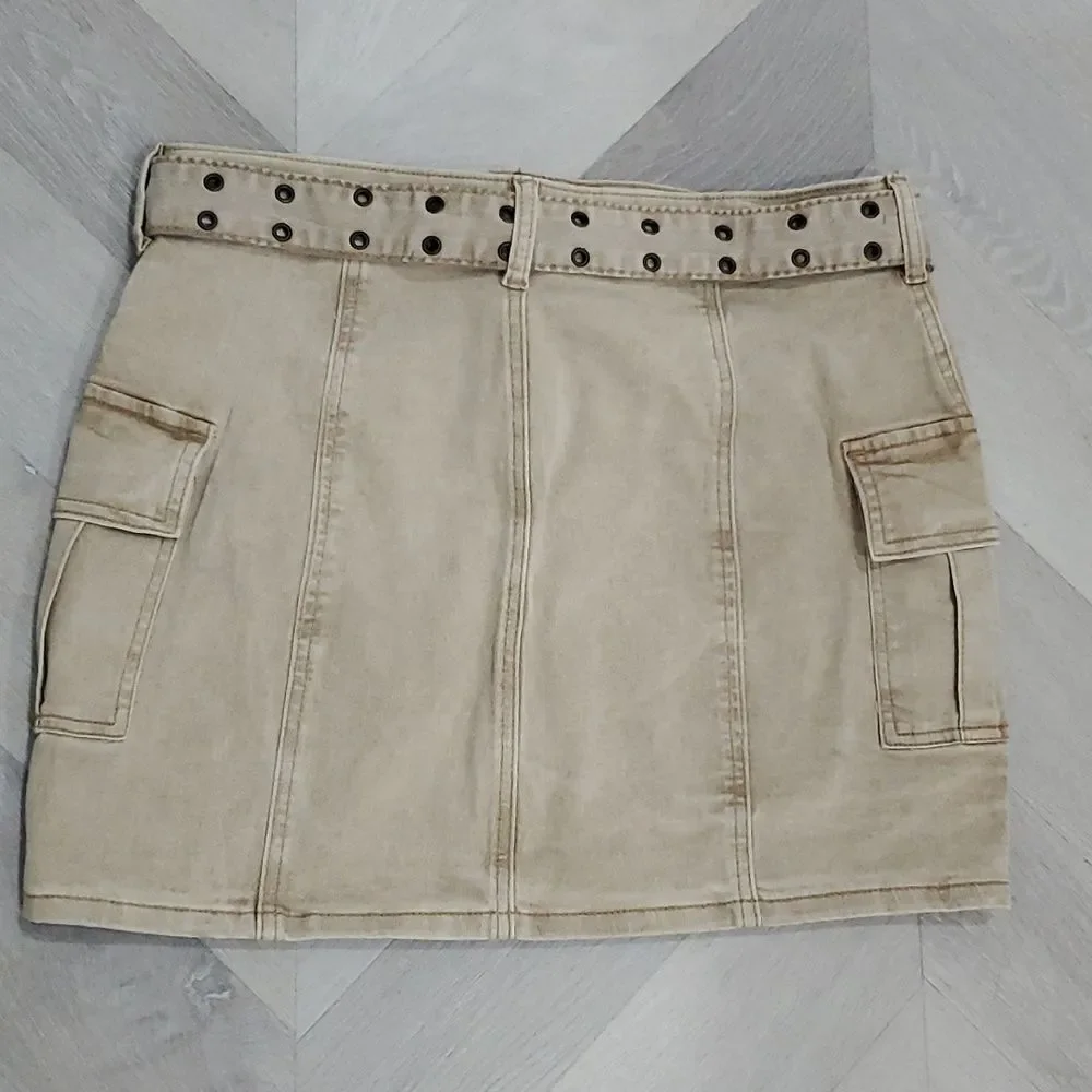 LIKE NEW Sincerly Jules Tan Denin Mini Skirt, Size 9